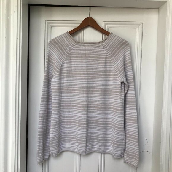 Eddie Bauer Striped Knit Women's Medium Pullover Sweater - Picture 3 of 5